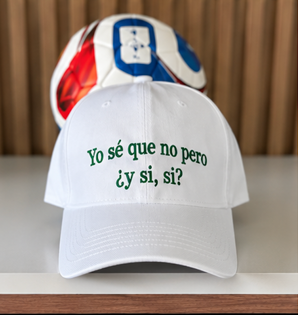 Dad Cap blanca FeCaps - Mundial 2026